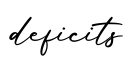 单词deficits书写