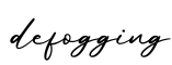 单词defogging书写