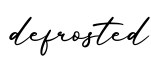 单词defrosted书写