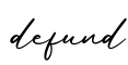 单词defund书写
