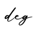 单词deg书写