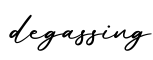 单词degassing书写