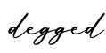 单词degged书写