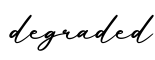单词degraded书写