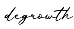 单词degrowth书写