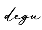 单词degu书写