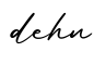 单词dehn书写