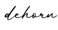 单词dehorn书写