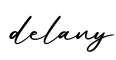 单词delany书写