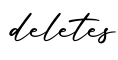 单词deletes书写