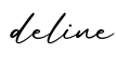 单词deline书写