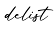 单词delist书写