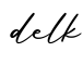 单词delk书写