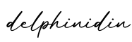 单词delphinidin书写