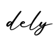 单词dely书写