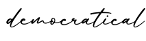 单词democratical书写