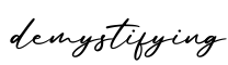 单词demystifying书写