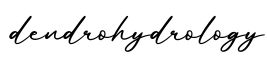 单词dendrohydrology书写