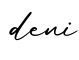 单词deni书写