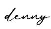 单词denny书写