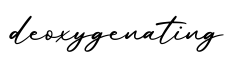 单词deoxygenating书写