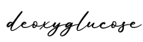 单词deoxyglucose书写