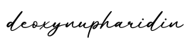 单词deoxynupharidin书写