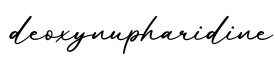 单词deoxynupharidine书写