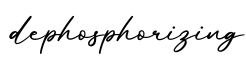 单词dephosphorizing书写