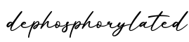 单词dephosphorylated书写