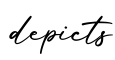 单词depicts书写