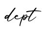 单词dept书写