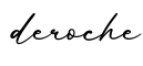 单词deroche书写