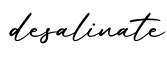单词desalinate书写