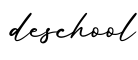 单词deschool书写
