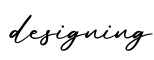 单词designing书写