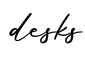 单词desks书写
