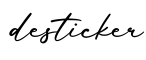 单词desticker书写