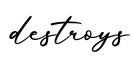 单词destroys书写