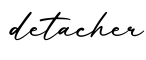 单词detacher书写