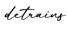 单词detrains书写
