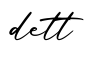 单词dett书写