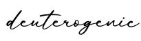 单词deuterogenic书写