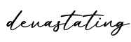 单词devastating书写