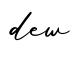 单词dew书写
