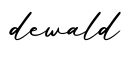 单词dewald书写