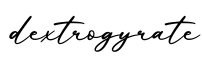 单词dextrogyrate书写