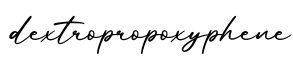 单词dextropropoxyphene书写