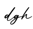 单词dgh书写