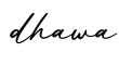 单词dhawa书写